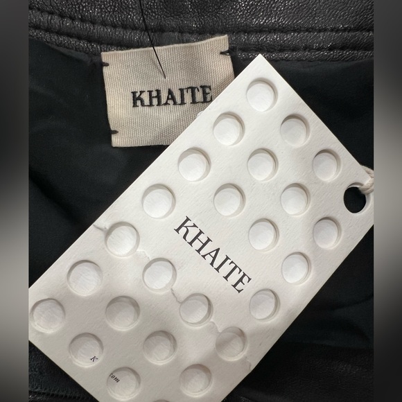 KHAITE Giulia High-Rise Leather Mini Skirt - Picture 5 of 9